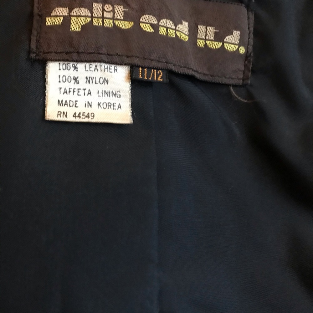 Split End Ltd Leather Black Jacket - image 7